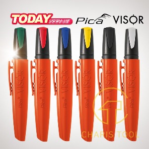 피카 VISOR 산업용 영구 마커 990 펜 마카 바이저 마킹 크레용 다용도 초록색 빨간색 파란색 검정색 흰색